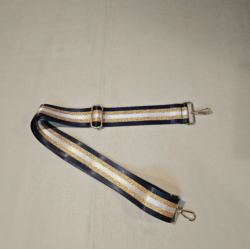 Stylish Blue, White and Gold Adjustable Strap - Picture 1 of 1